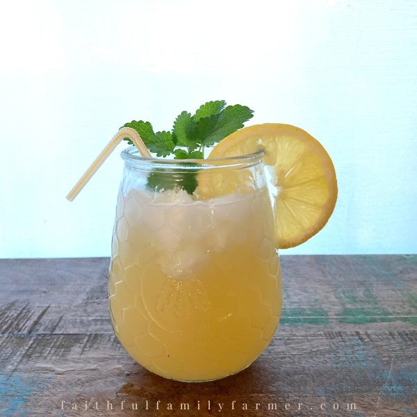 fresh squeezed herbal lemonade